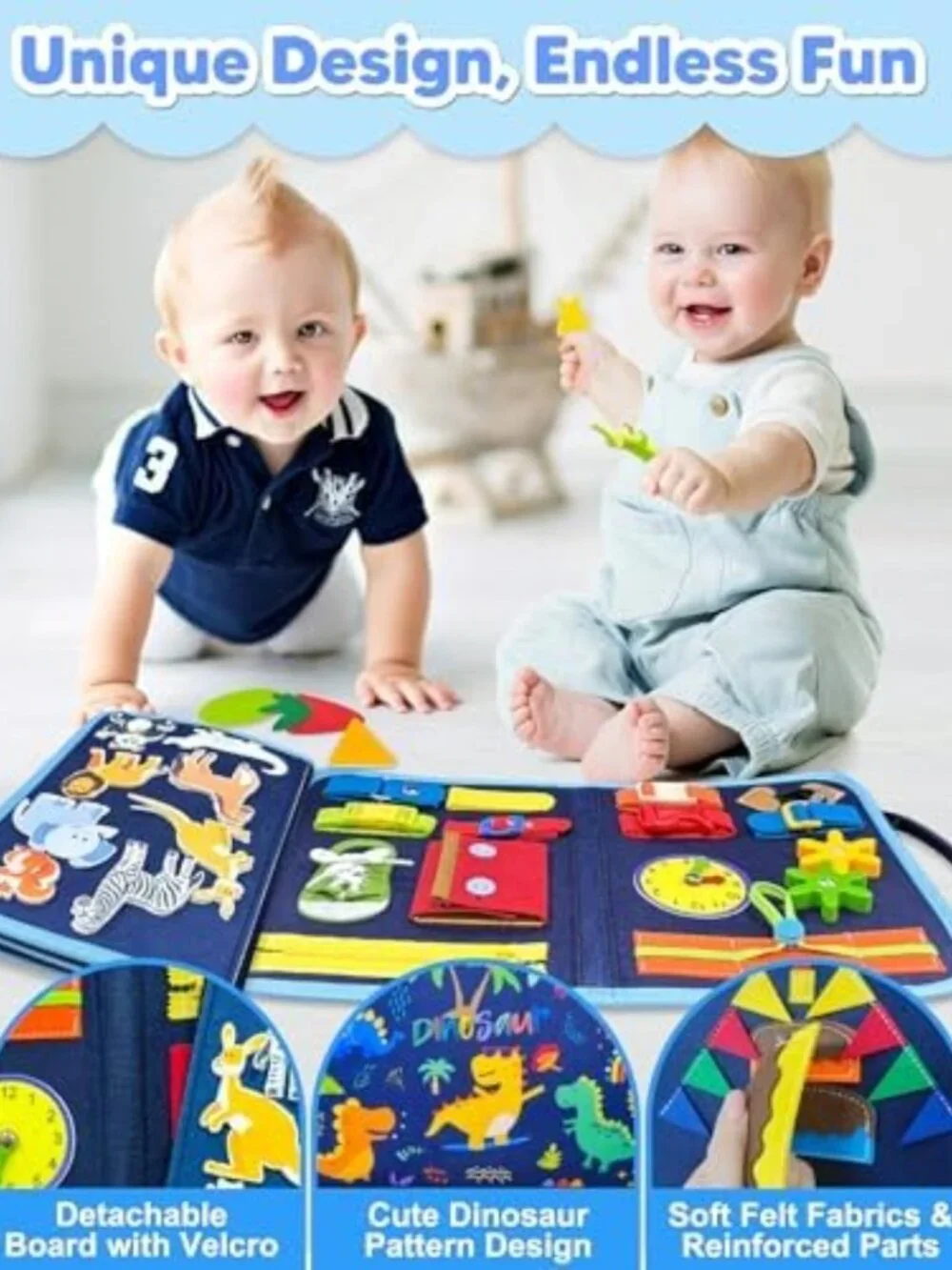 Montessori Busy Board for Toddlers | Educational Sensory Toy & Birthday Gift
